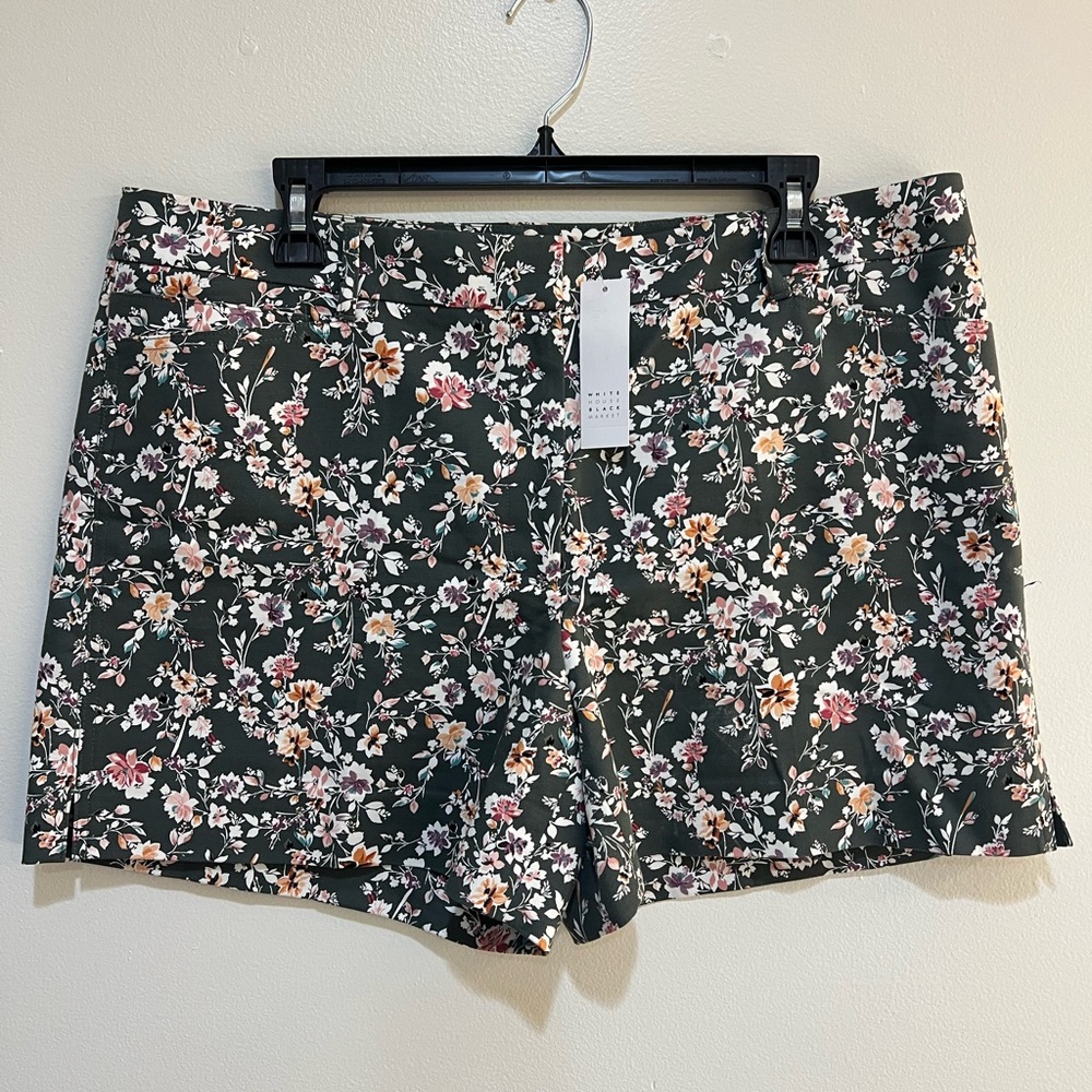 White House Black Market Floral Print Women's Shorts